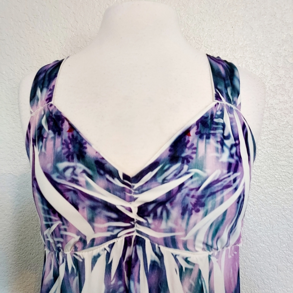 🔴3/$20 Mushka by Sienna Rose Lavender & Blue Maxi Dress Size PXS - Picture 5 of 11